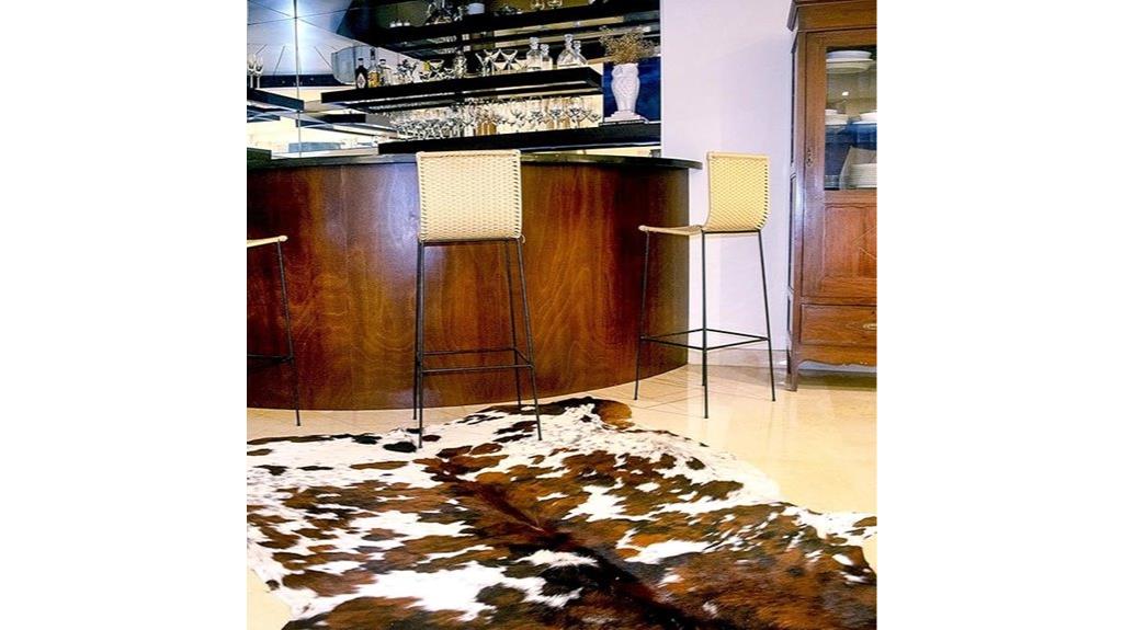 real cowhide leather rug