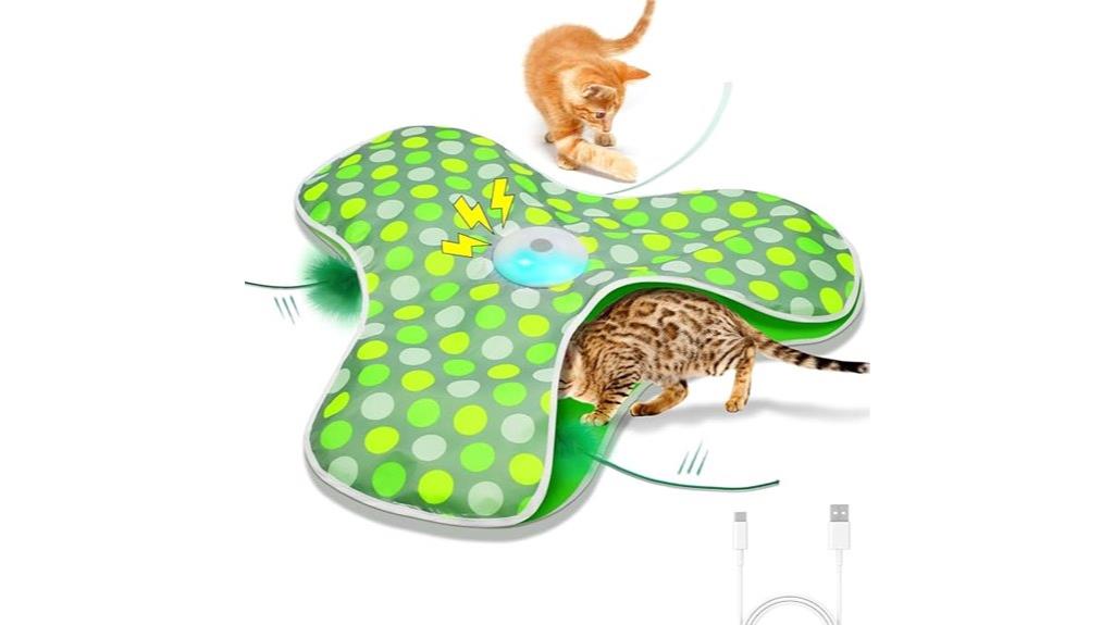 rechargeable cat toy features