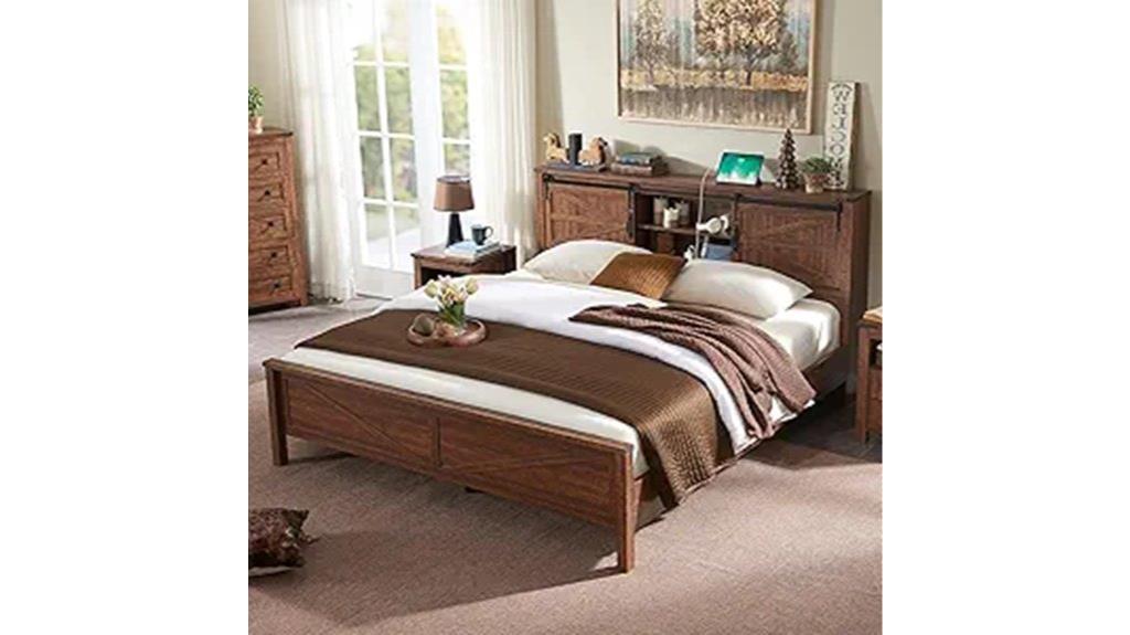 red lemon farmhouse bed