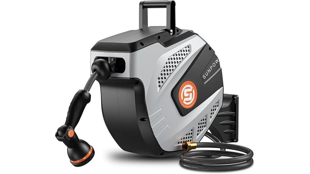 retractable brass hose reel