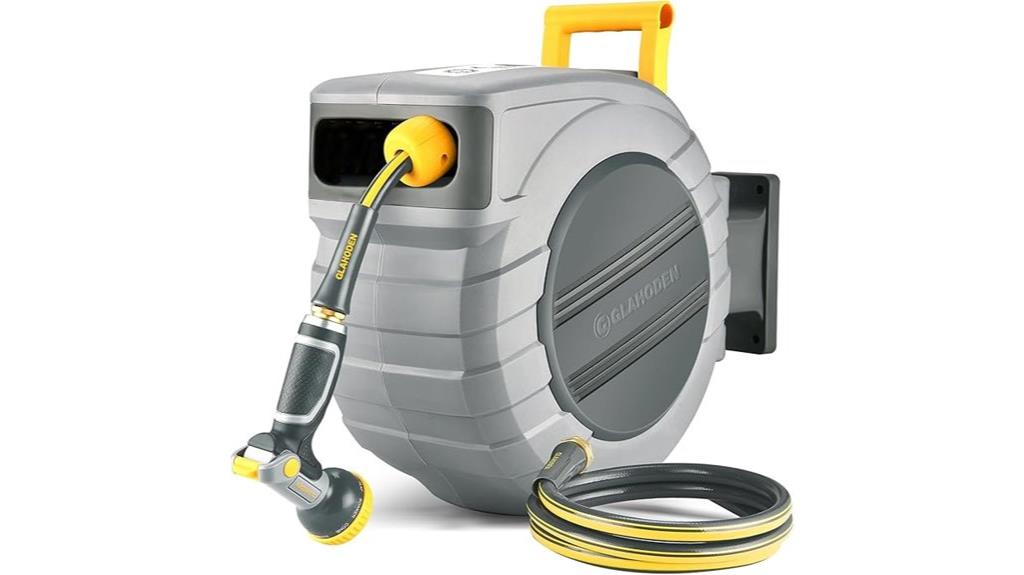 retractable wall mounted hose