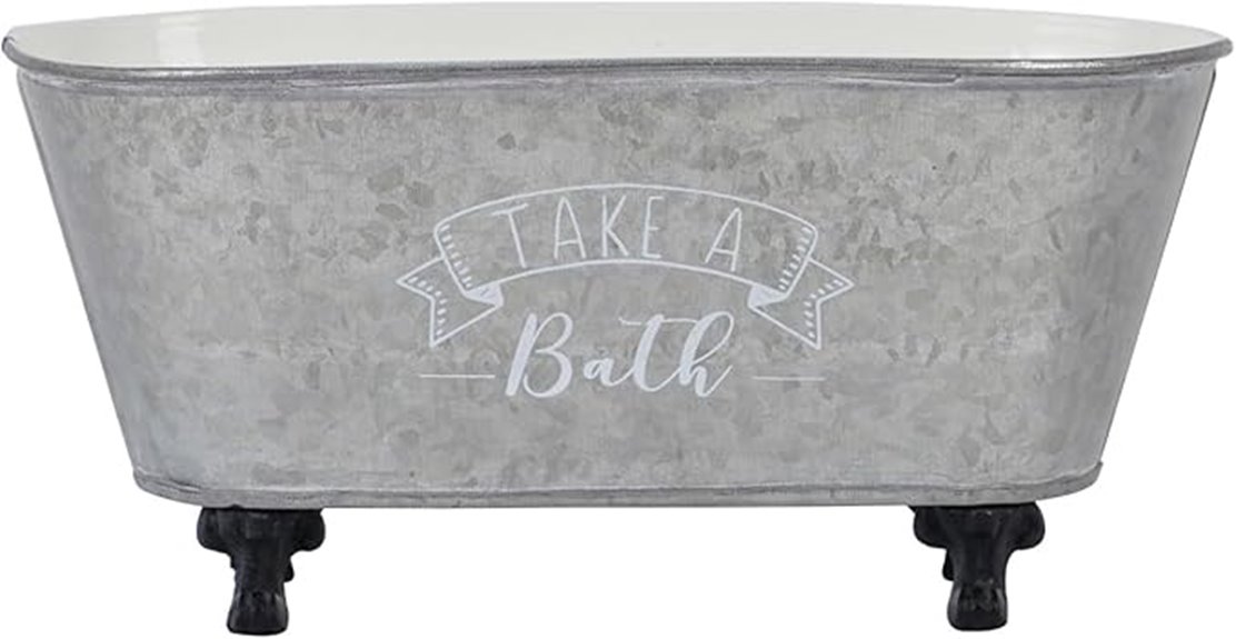 retro bathtub storage container
