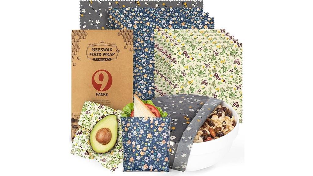 reusable beeswax food wraps