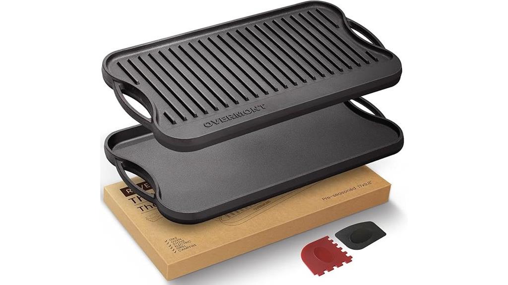 reversible cast iron griddle