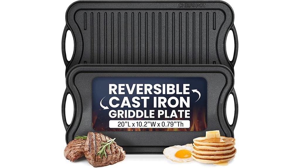 reversible cast iron griddle