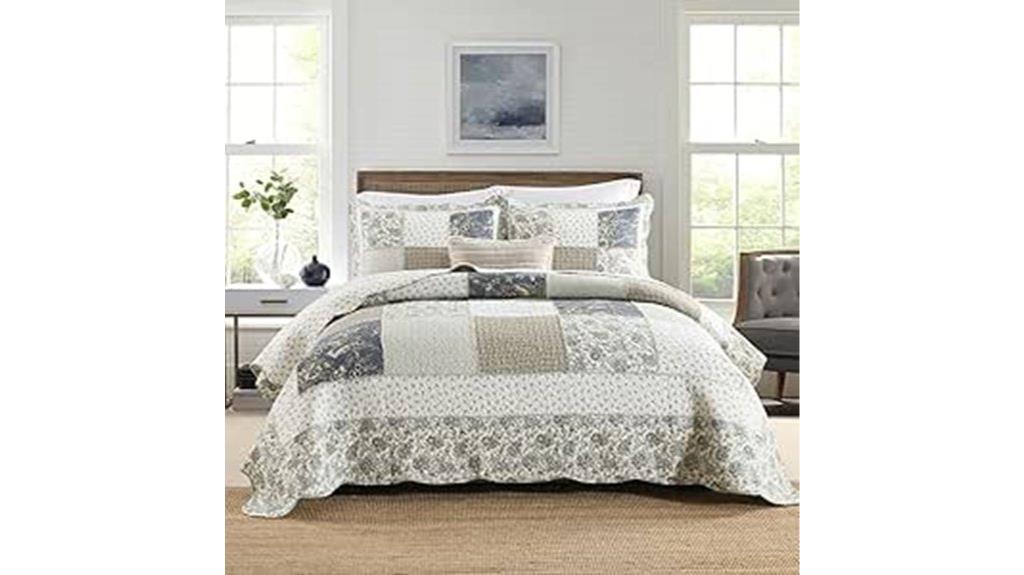 reversible king quilt set