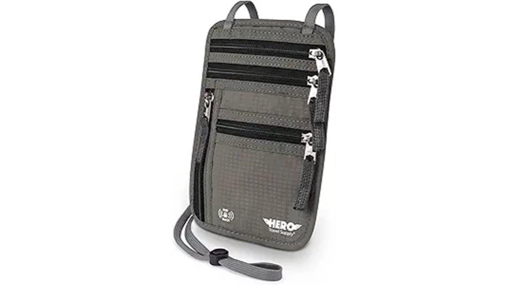 rfid passport neck wallet