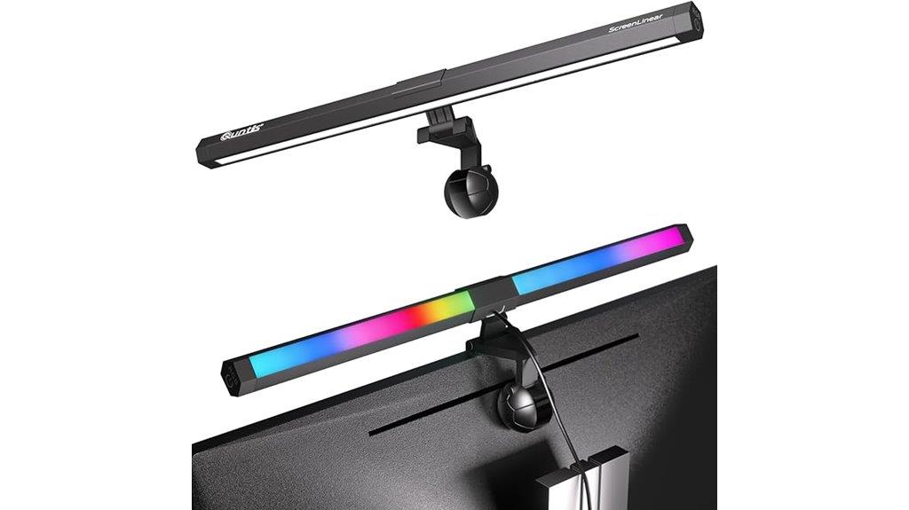 rgb dual light desk lamp