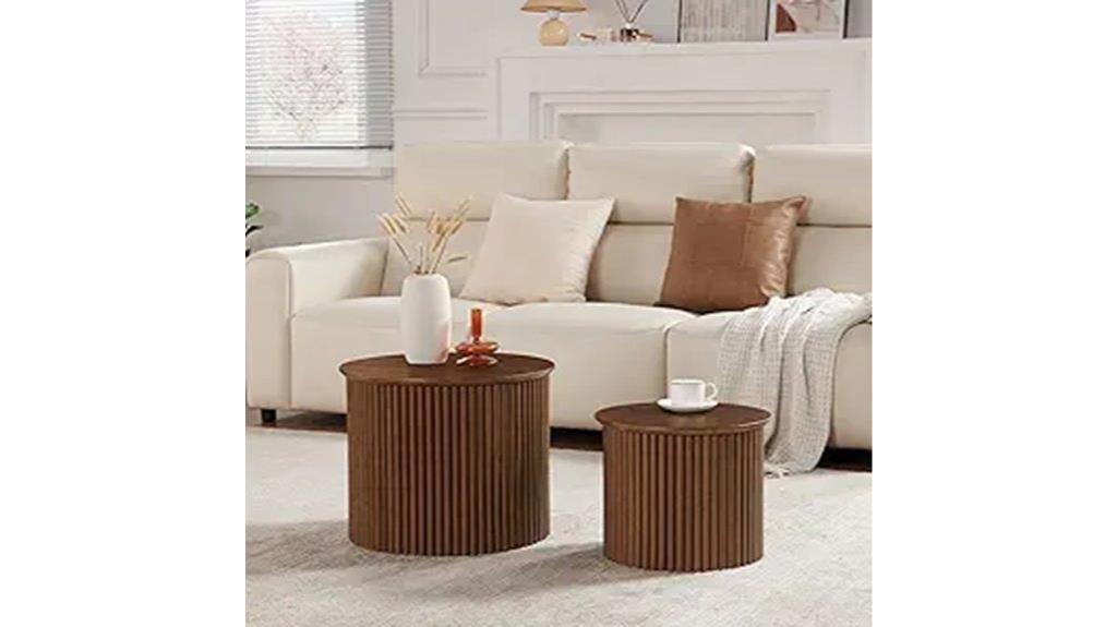 round nesting coffee tables