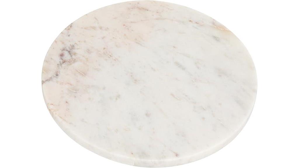 round white marble board