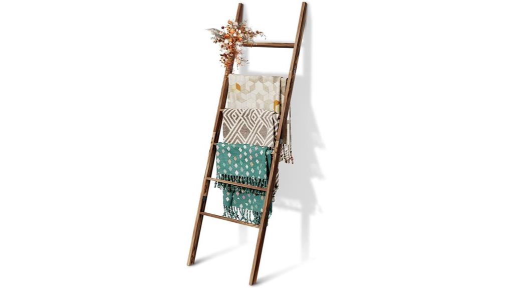 rustic 6 tier blanket ladder