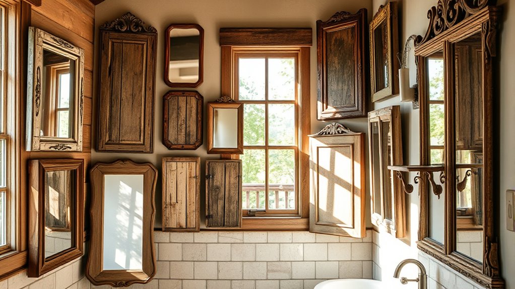 rustic bathroom mirror ideas