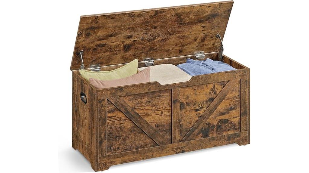 rustic brown storage chest