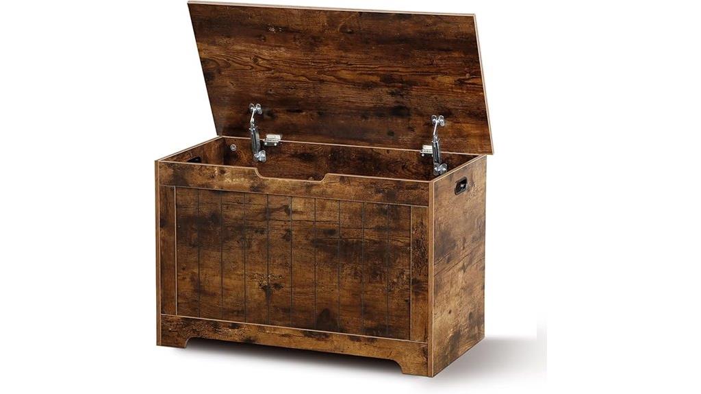 rustic brown storage chest