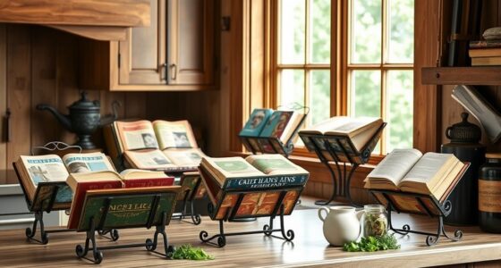 rustic cookbook stand selections