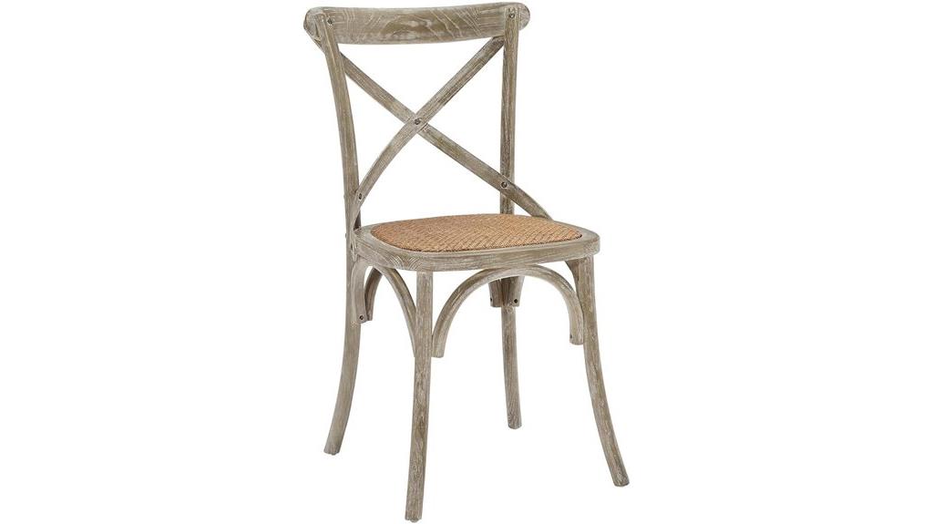 rustic elm rattan chair