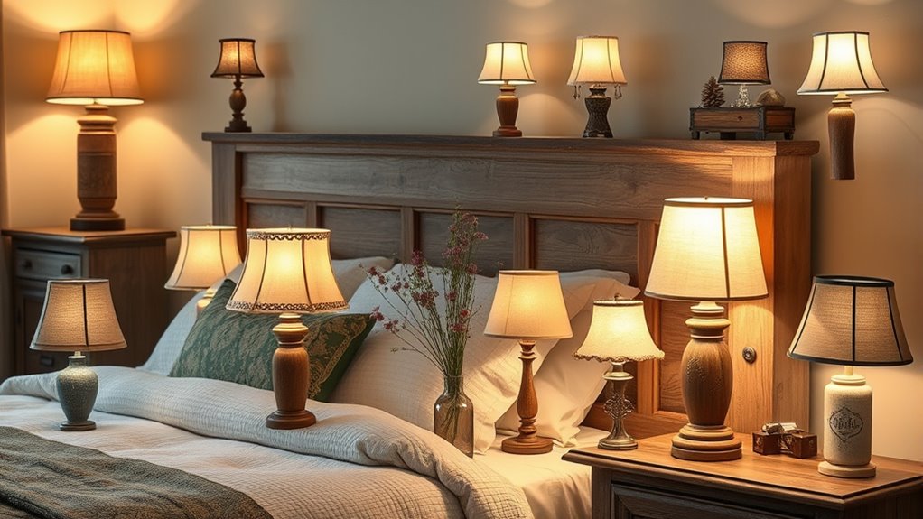 rustic farmhouse bedside lighting
