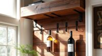 rustic farmhouse wine storage