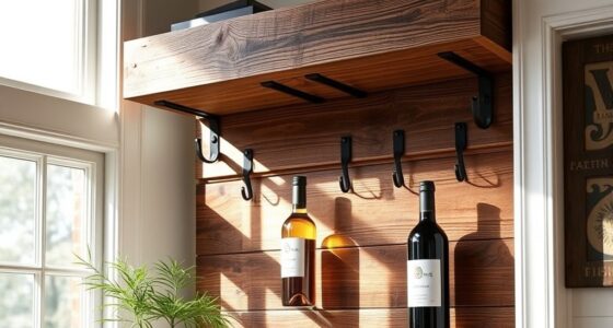 rustic farmhouse wine storage