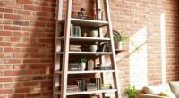 rustic ladder bookcases collection