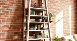 rustic ladder bookcases collection