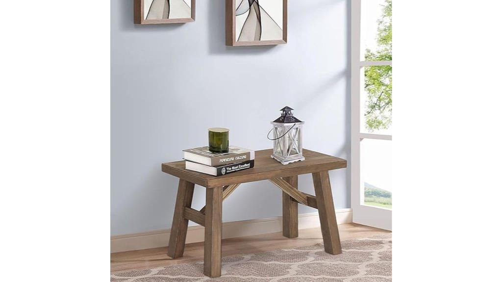 rustic sawmill farmhouse bench