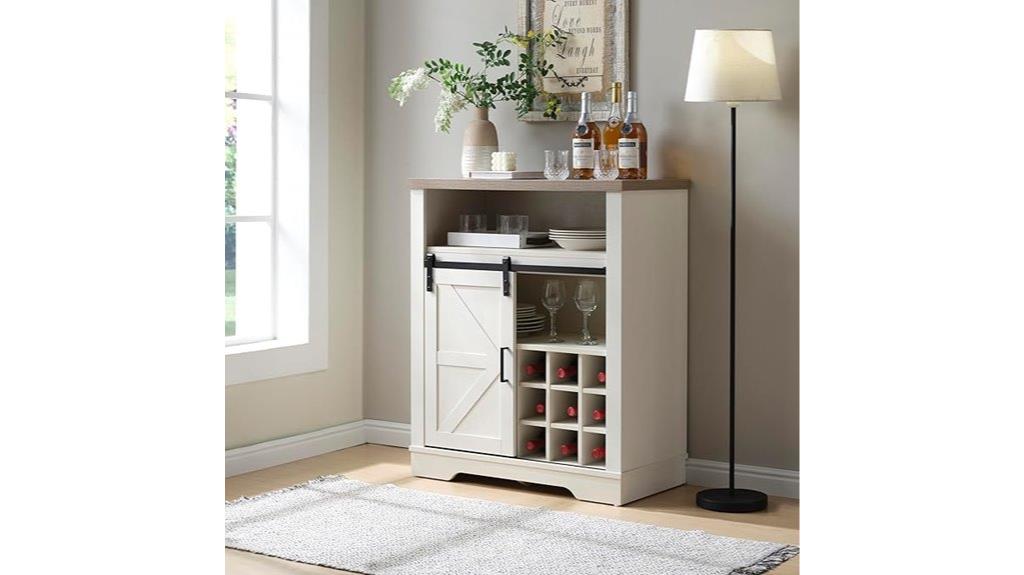 rustic sliding barn cabinet