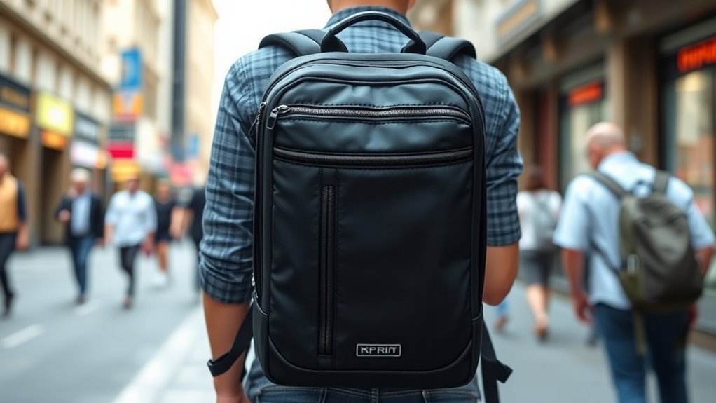 secure spacious travel backpack