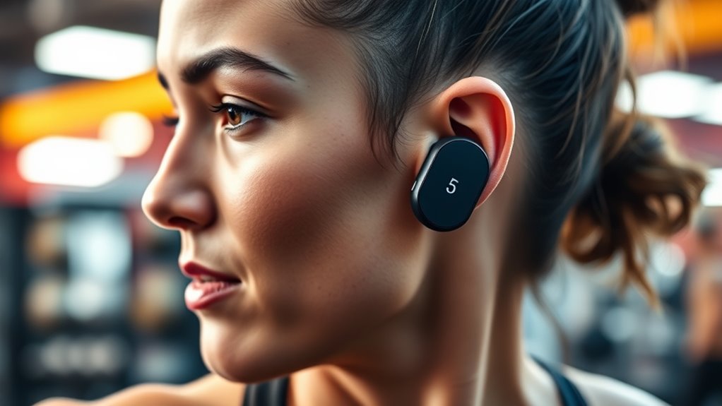 secure sweat resistant workout earbuds