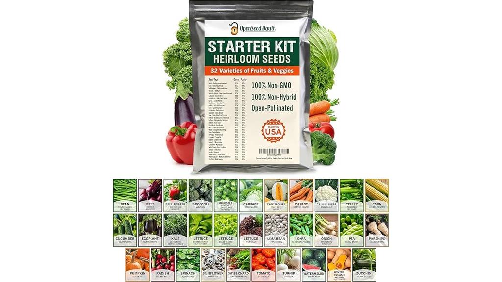 seed vault with 15 000 non gmo heirloom seeds