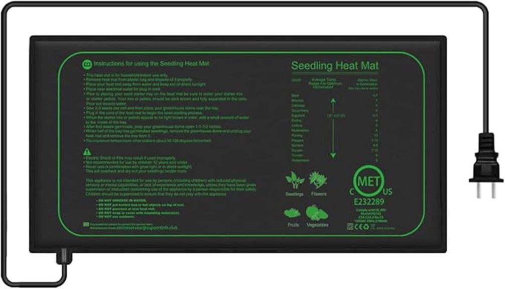 seedling heat mat 21w