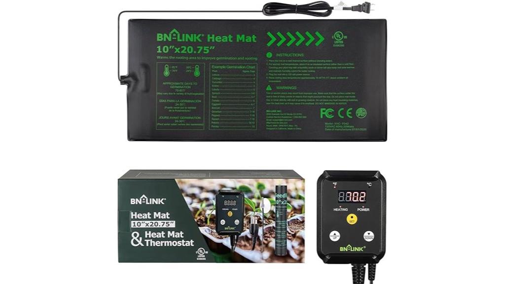 seedling heat mat with thermostat
