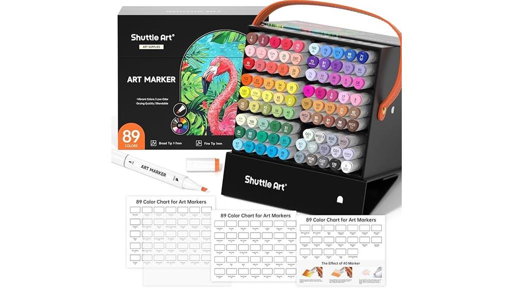set of 89 shuttle art markers