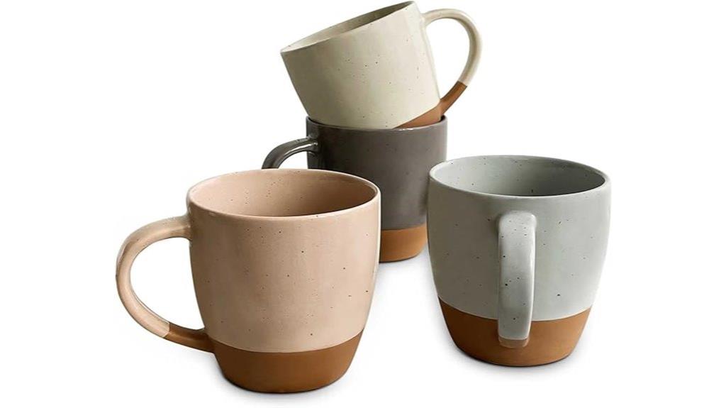 set of four mugs
