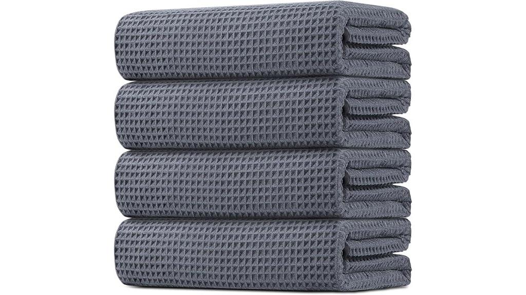 set of four towels