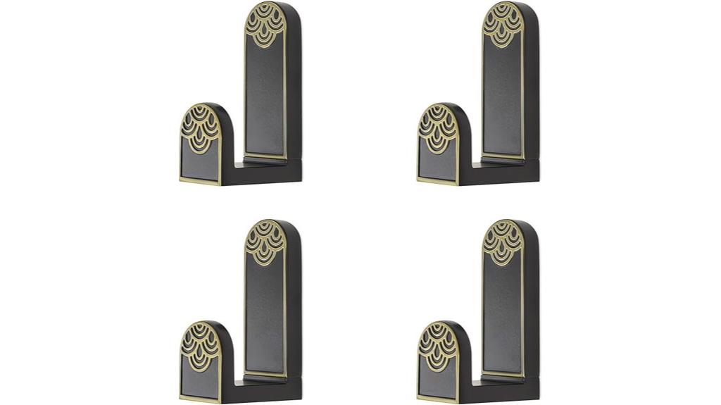 set of four vintage hooks