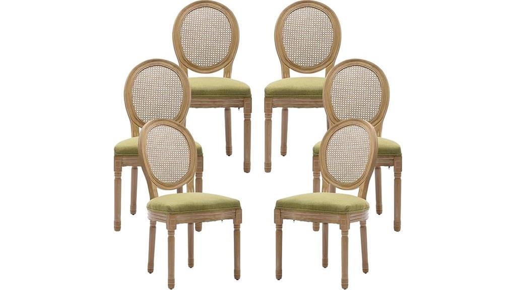 set of six french chairs