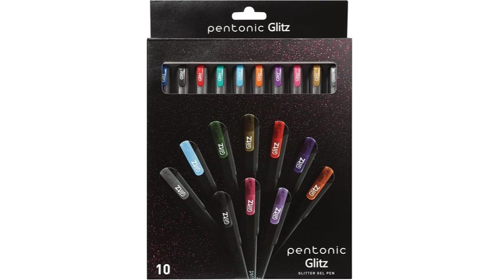 set of ten glitter pens