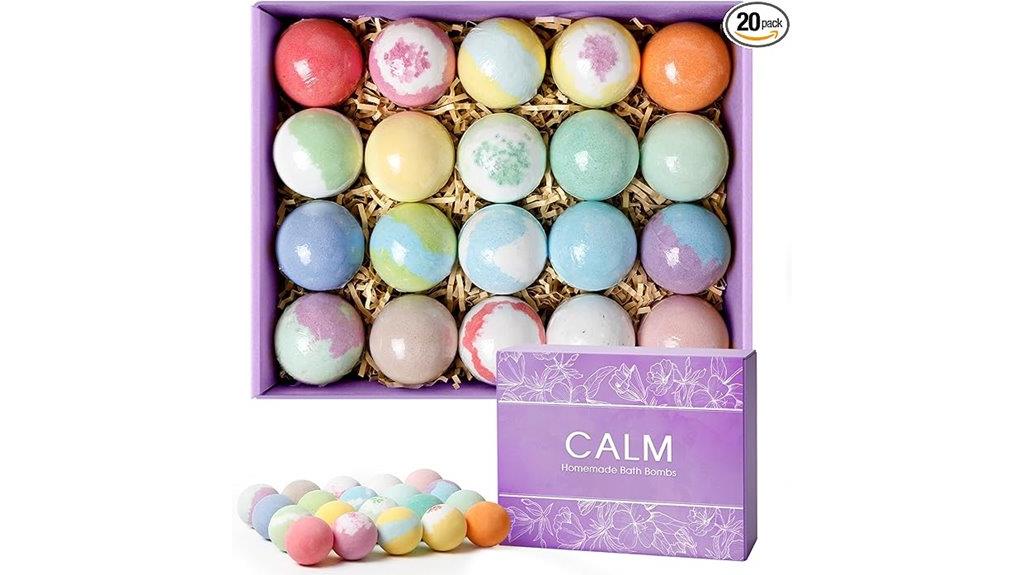set of twenty bath bombs