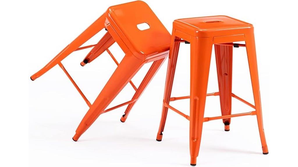 set of two backless stools