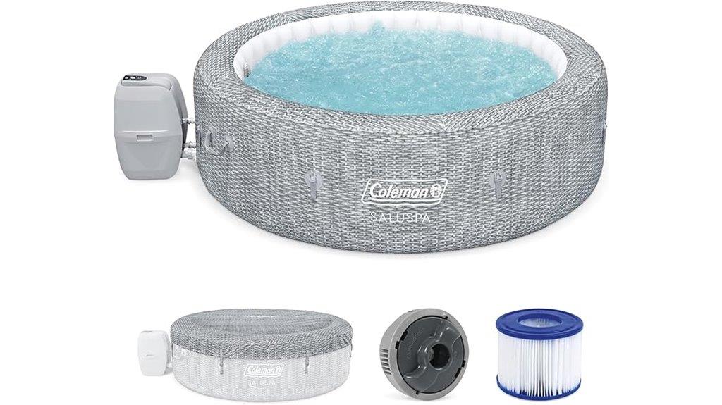 seven person inflatable hot tub