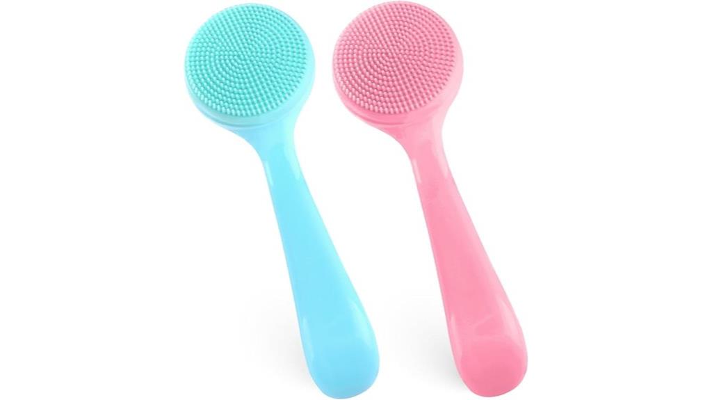 silicone face brush set