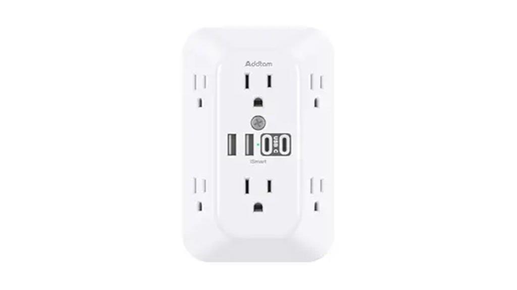 six outlets four usbs