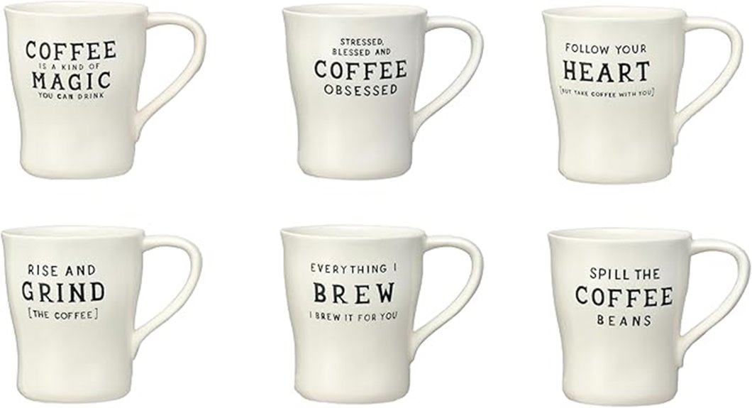 six pack coffee mugs