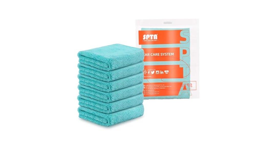 six pack microfiber car towels