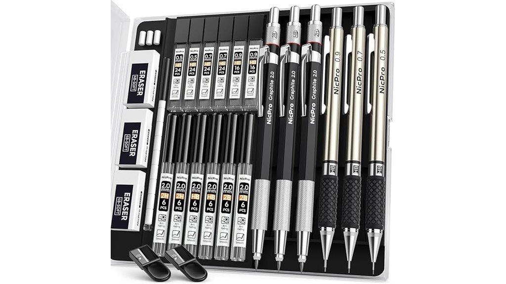 six piece art pencil set