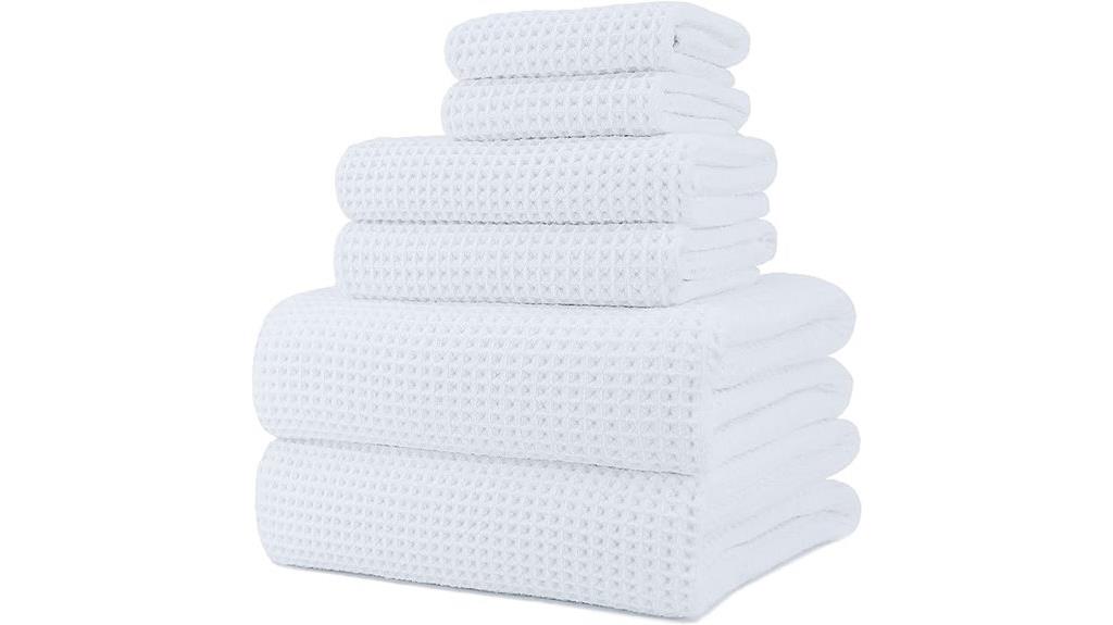six piece microfiber towel set