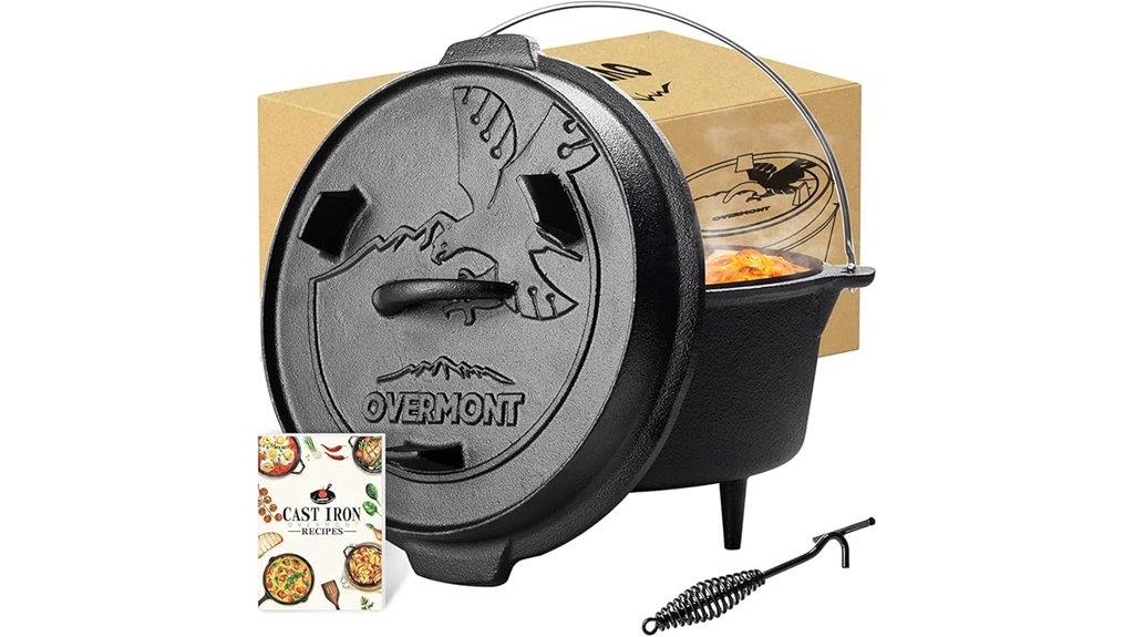 six quart cast iron