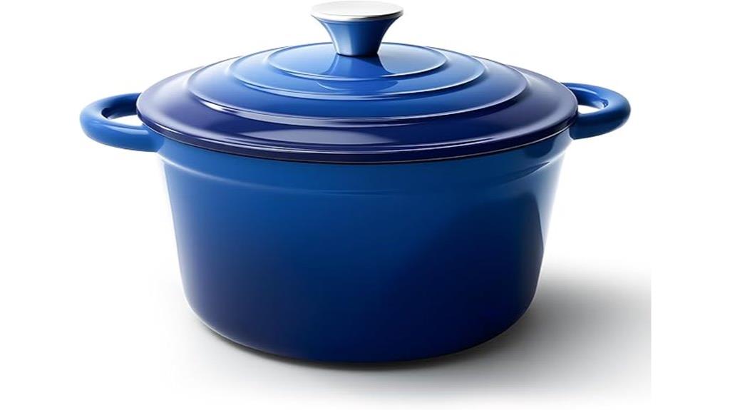 six quart enamel dutch oven
