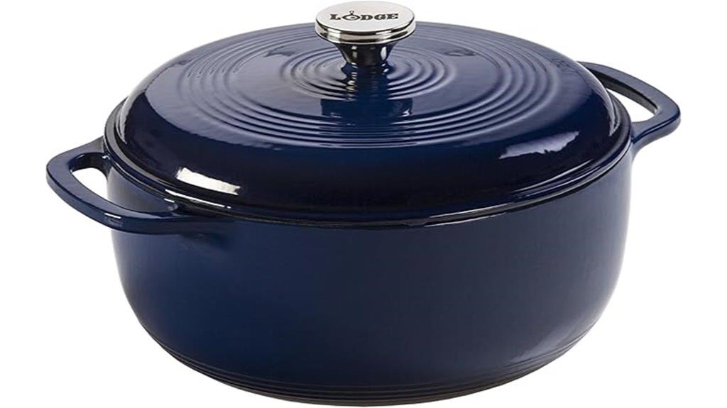 six quart enameled dutch oven
